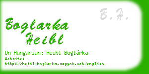 boglarka heibl business card