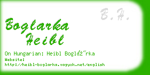 boglarka heibl business card